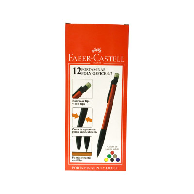 Portaminas Faber Castell Poly Office 0.7 X 12 Unds