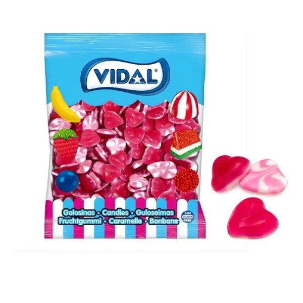 Corazones Rojos Vidal *170 Aprox * 12