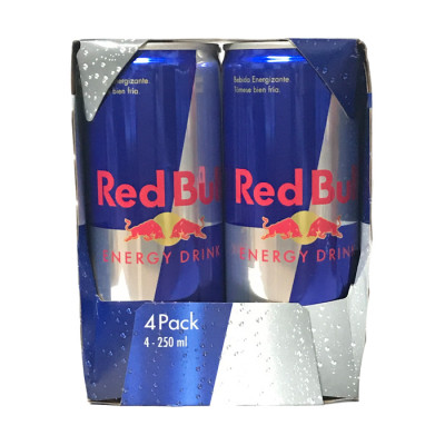 Energizante Redbull Lata 250 Ml X 4 Unds
