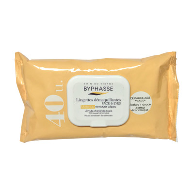 Toallas Desmaquillantes Byphasse Aceite De Almendra X 40 Unds