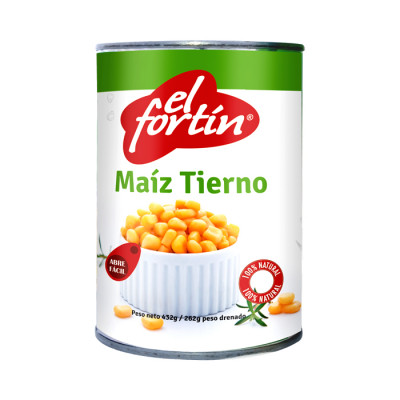 Maiz Tierno El Fortin 432 Grs