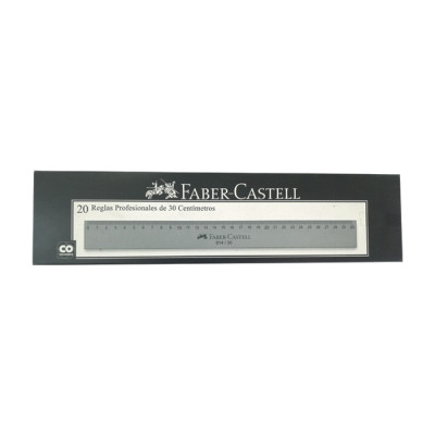 Regla Faber Castell  Profesional 30 Cm X 20 Unds