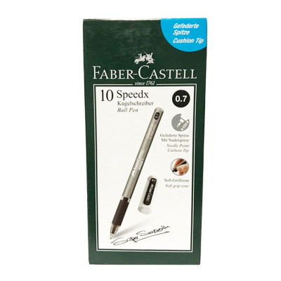 Boligrafo Faber Castell Speedx Negro X 10 Unds