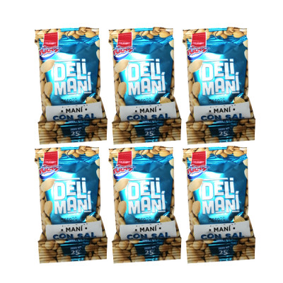 Maní Sal Super Ricas 25 Grs X 12 Unds