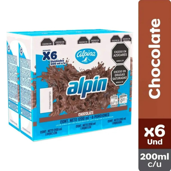 Alpin Chocolate X6 200 Ml