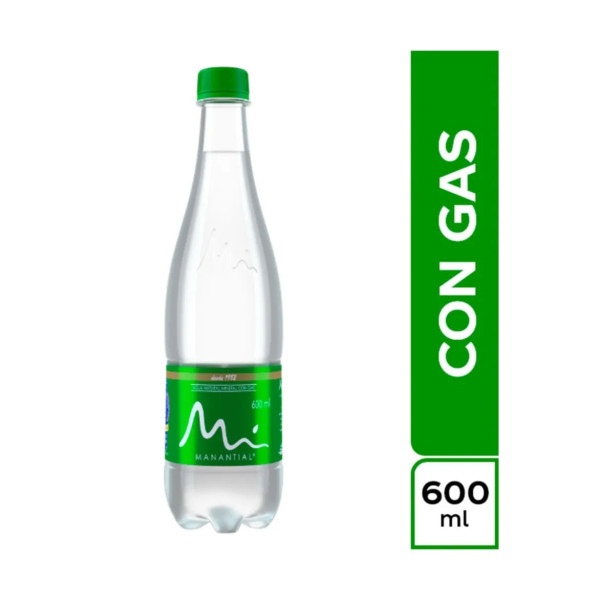 Agua Manantial - Gas 600ml 12b