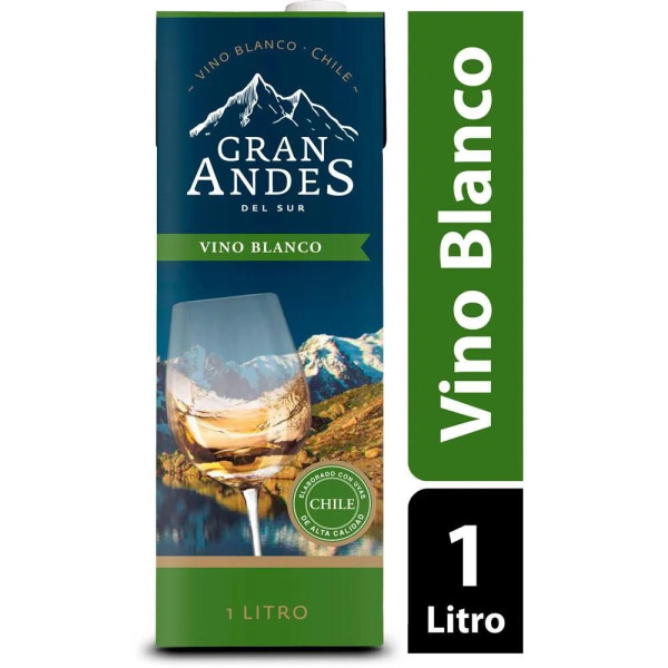 Vino Gran Andes Tetra Blanco X12p