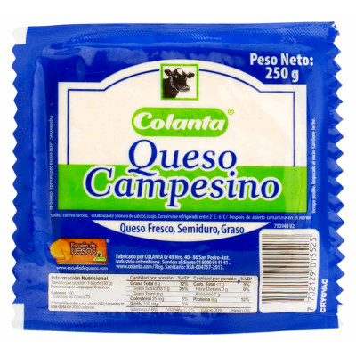 Queso Campesino 250g Colanta
